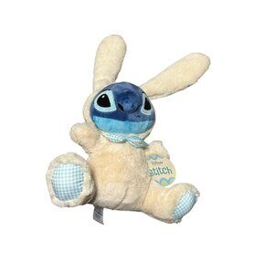 Disney Store Stitch Bunny Costume Plush‎ Stuffed Animal Toy 10" Gingham Tags